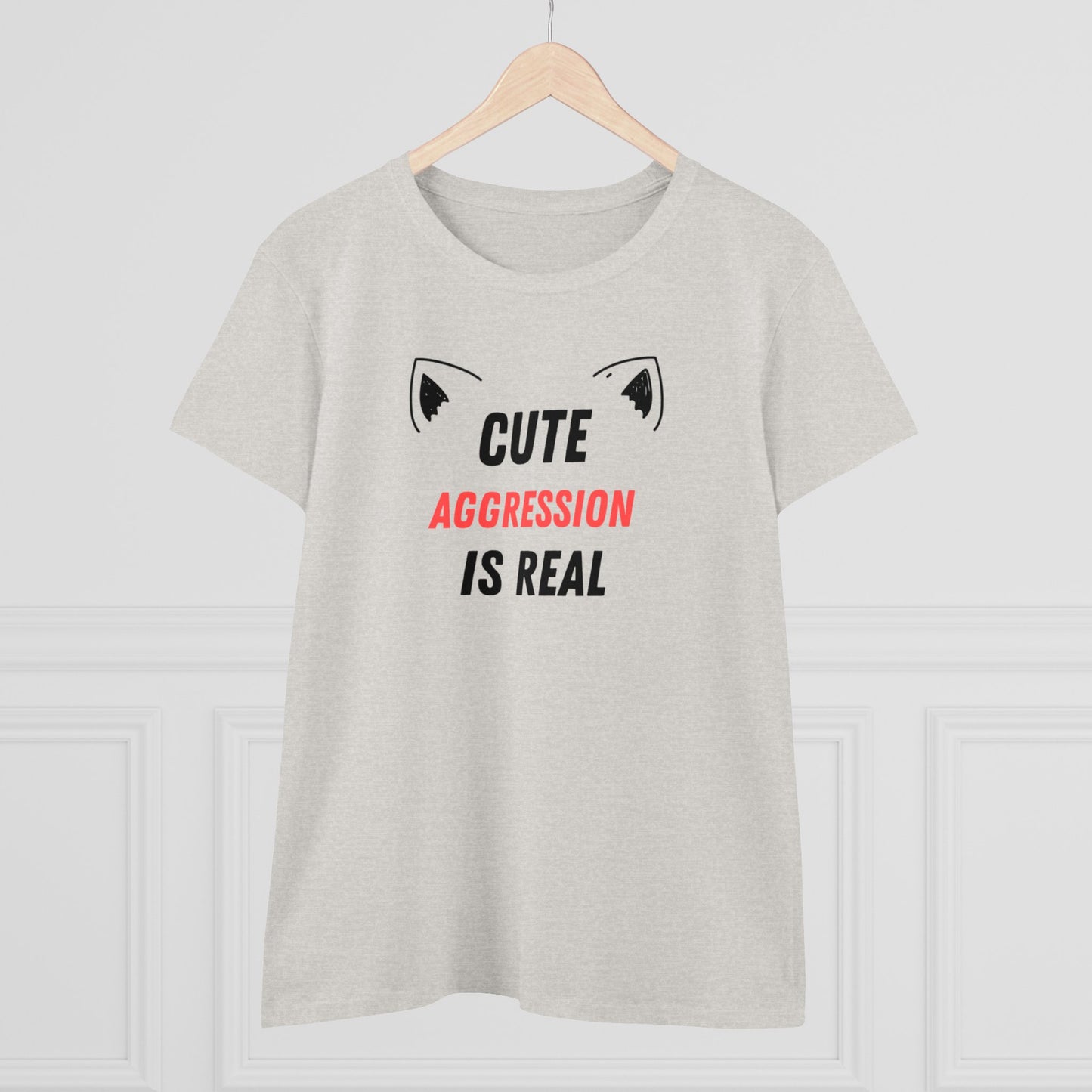 Copy of Cute Aggression is Real Women's Midweight Cotton Tee