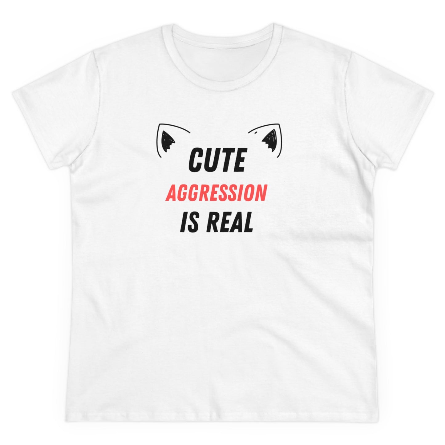 Copy of Cute Aggression is Real Women's Midweight Cotton Tee