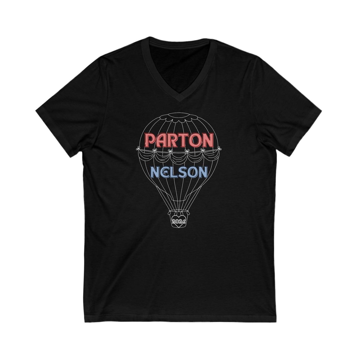 PARTON MELSON Look Up 2024 Unisex Jersey Short Sleeve V-Neck Tee