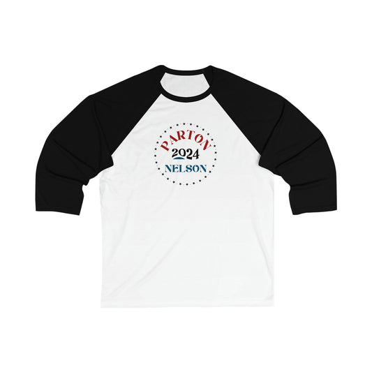 TEAM PARTON NELSON-2024 Unisex 3\4 Sleeve Baseball Tee